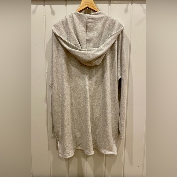 Athleta Purana Wrap Sweatshirt with Hoodie Size L Gray - Picture 6 of 10